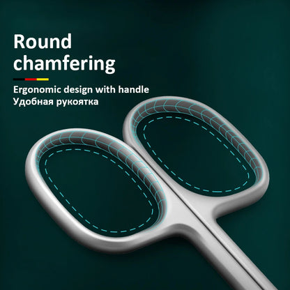 Stainless Steel Curved Tip Thin Blade Cuticle Scissors Nail Clippers