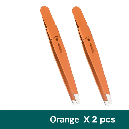Eyebrow Tweezer Colorful Hair Beauty Fine Hairs Puller Stainless Steel