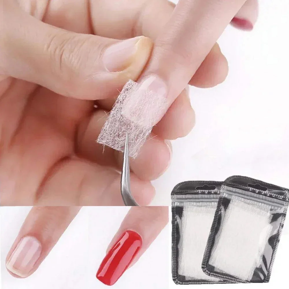 Fiberglass Non-woven Silks Manicure Building 10/20/50Pcs Nail