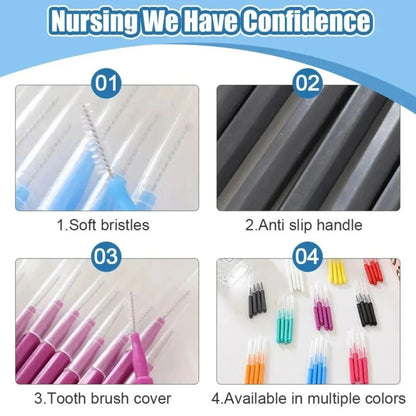 Interdental Brush Box Interdental Brush 20 Pieces Clean Tooth Gap
