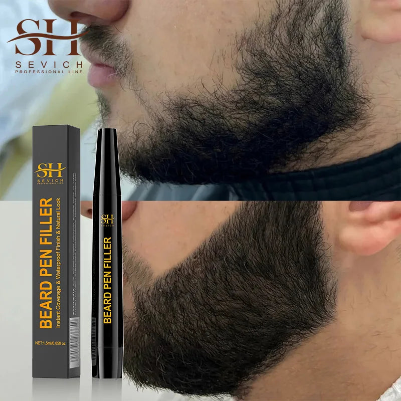 Waterproof Beard Pen Filler Men Moustache Coloring Pen Beard Coloring