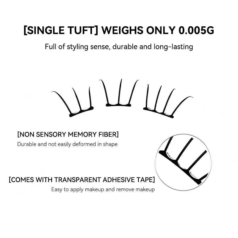 Gege Bear K-pop Lash Without Glue - Natural & Fluffy, Instant