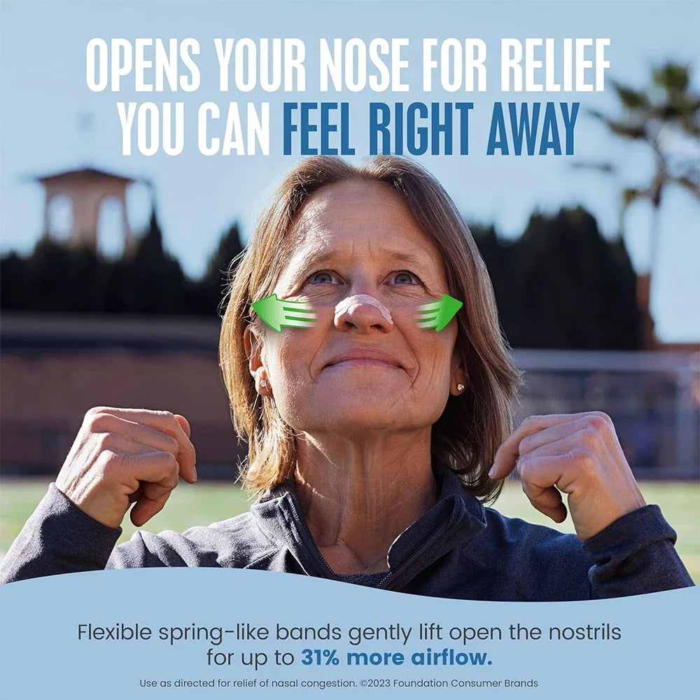 30/60/90 Pcs Anti-Snoring Nose Strips Sleep Nasal Strips for Improved