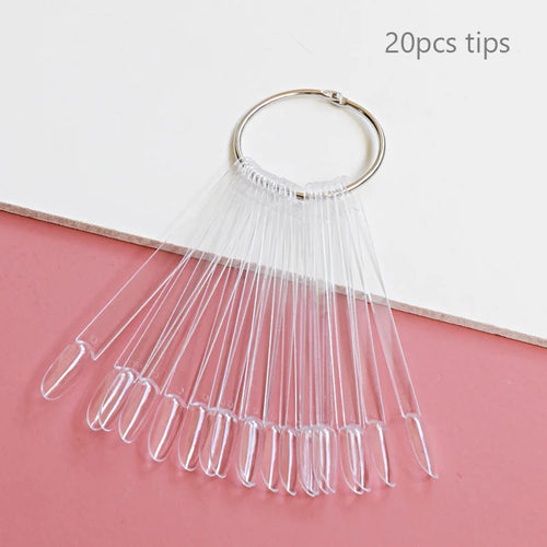 80/50/20pcs Nail Display Sticks Nail Swatch False Nail Tips Nail Gel