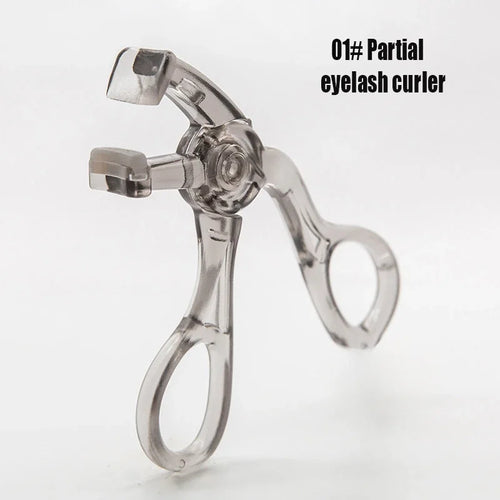 Dual-Type Eyelash Curler with Comb – Wide & Partial Clip Options,