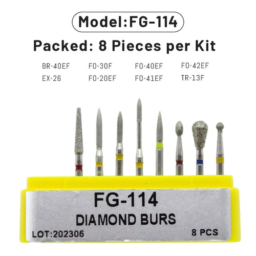 AG 1 Box Dental Diamond Burs Drill for High Speed Handpiece Dentist