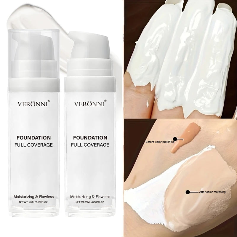Pure White Liquid Foundation for COS stage Makeup Long-lasting