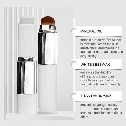 2-in-1 Color-Changing Foundation Stick Liquid Lightweight Moisturizing