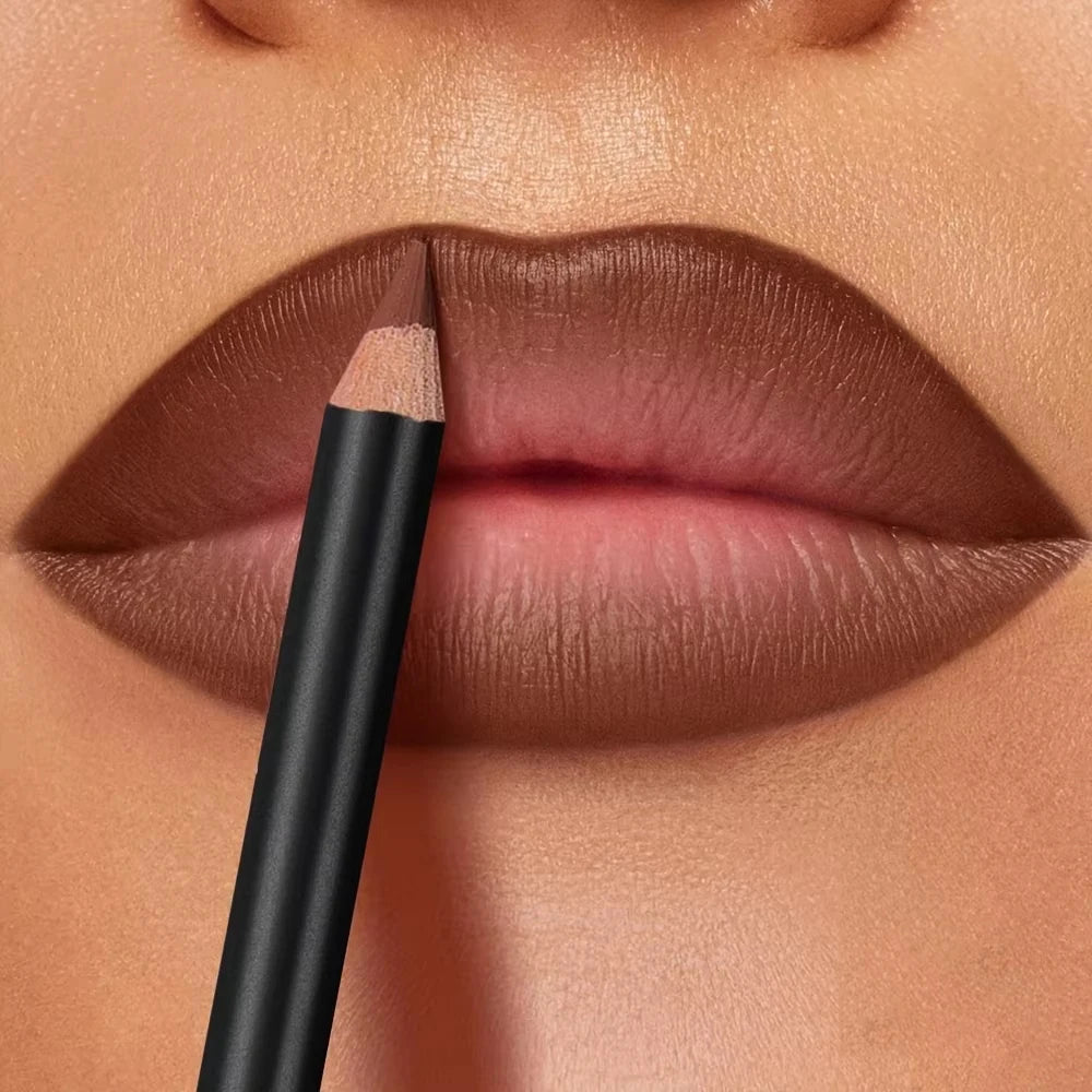 6-Color Waterproof Matte Lip Liner - Long-Lasting, Non-Transfer