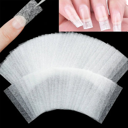 Fiberglass Non-woven Silks 10/20/50Pcs Nail Extension Silk Form Wrap