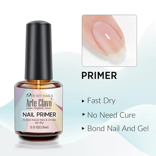 Arte Clavo 15ml Nail Primer Fast Air Dry Base Cleaning Agents UV Gel