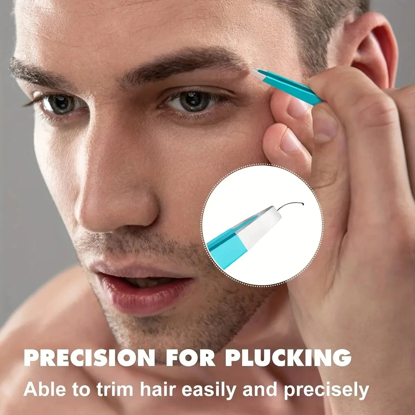 Colorful Eyebrow Tweezer Hair Beauty Fine Hairs Puller Stainless Steel