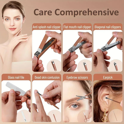 ‌Manicure Kit Stainless Steel Sharp Durable All in One Nail Tools
