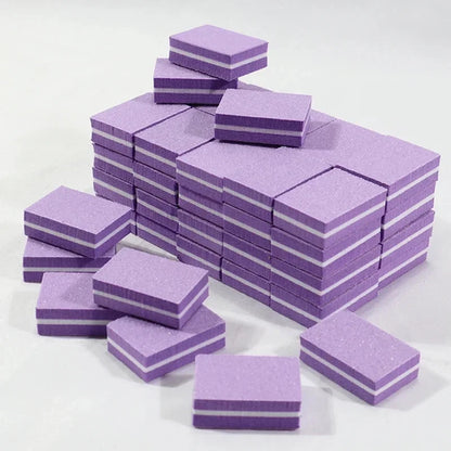 Nail Art Buffer Polish 50-10Pcs Mini Buffing Sanding Files Block