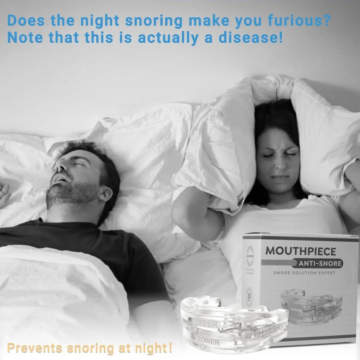 Adjustable Anti-Snoring Mouth Guard  Mouthpiece Sleeping Devices