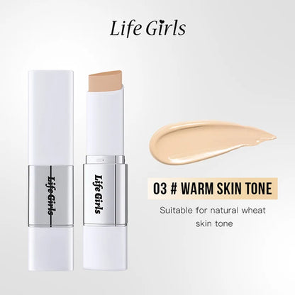 Lazy foundation stick, moisturizing and natural concealer makeup,matte