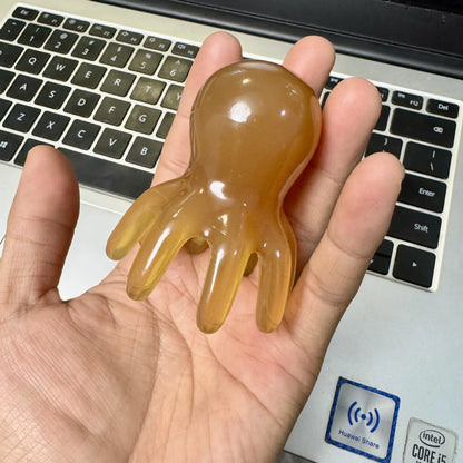 Octopus Massage Comb Resin Head Meridian Scraping Scalp Massage Brush