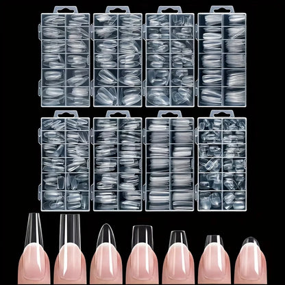 120 Pieces of Transparent Coffin/Almond/Fine High