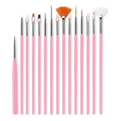 5/20Pcs Nail Art Brush Design Tip Painting Drawing Carving Dotting Pen