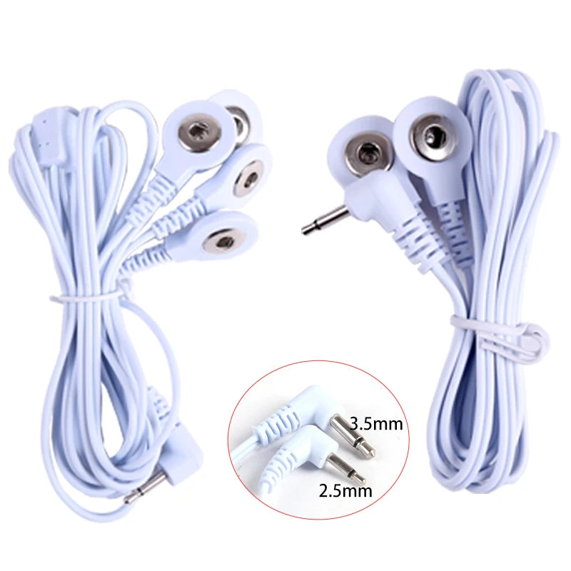 2 Way+4-Way Machine Massager Button Cable Electrode  Electrode