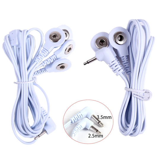 2 Way+4-Way Machine Massager Button Cable Electrode  Electrode