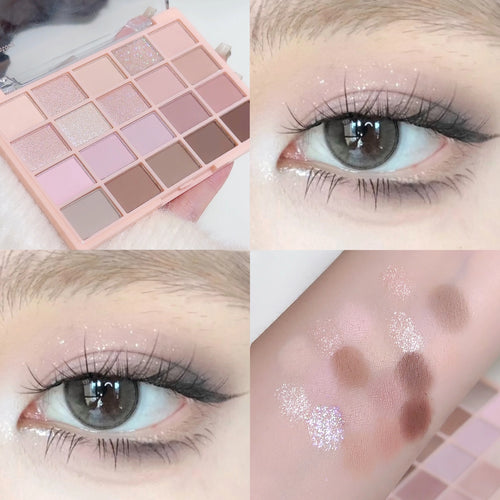 20-color eye shadow tray, cigarette powder, rose tray, warm and warm,