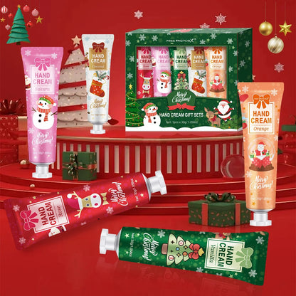 Christmas gift 5/box hand cream set, cream texture, hand cream travel