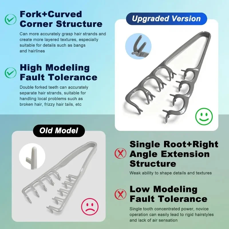 Volumizing Detangling Hair Comb for Men Wide Tooth Styling Tool for