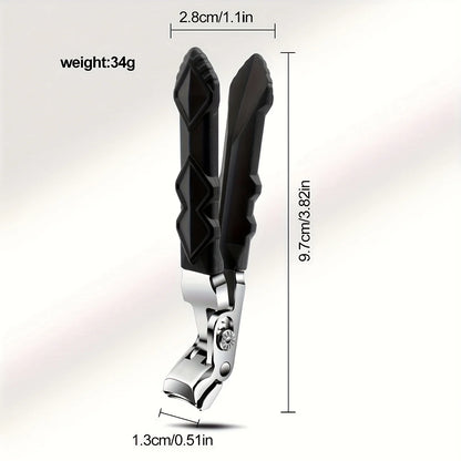 Professional Stainless Steel Toenail Clippers for Seniors, Wide Jaw,