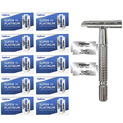 Classic Razor Handle Razor Holder Men 'S Shaving Face Razor Blades