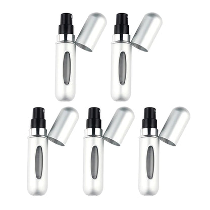 5PCS 5ml Portable Mini Refillable Perfume Bottle Spray Scent Pump