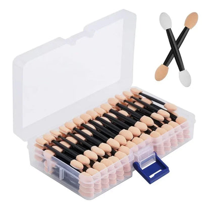 Cuttte 50/100PCS Disposable Dual Sides Eye Shadow Sponge Applicators