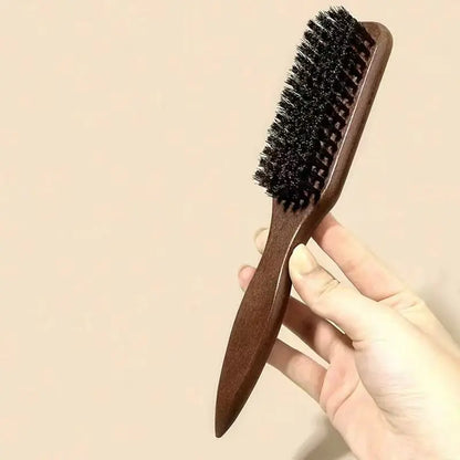 Boar Bristle Hair Brush (Unisex) - Fragrance-Free Professional Barber