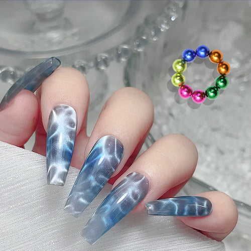 10pcs/20pcs Water Ripple Cat Eye Magnetic Gel Beads Multifunctional