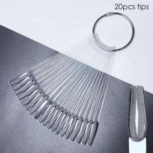 80/50/20pcs Nail Display Sticks Nail Swatch False Nail Tips Nail Gel