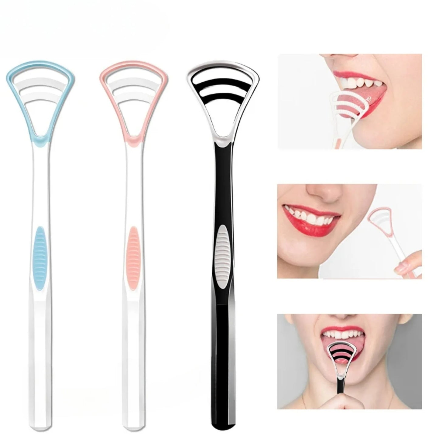 Silicone Tongue Scraper 1Pcs Macaron Color Tonger Brush Cleaning Tools