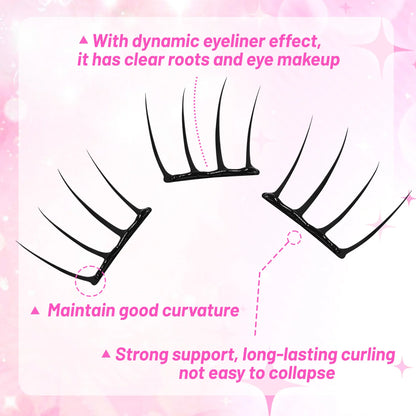 【K-pop 2.0 Style】Self Adhesive False Eyelashes - No Glue Needed Easy