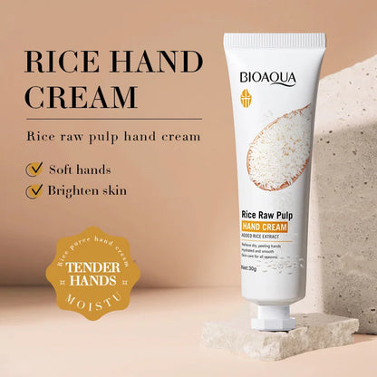 BIOAQUA White Rice Hand Cream Whitening Moisturizing Nourishing