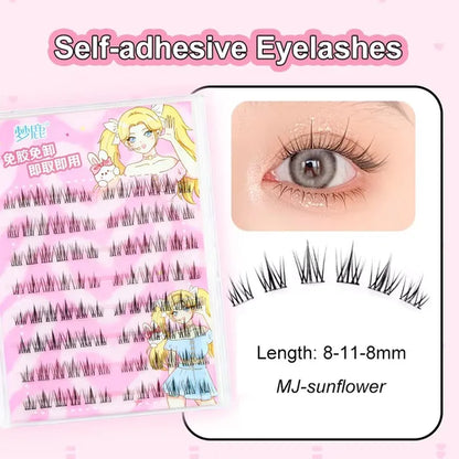 Ultra-thin Lashes Zero-touch False Eyelashes Natural Eyelash Clusters