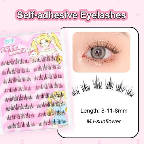 Ultra-thin Lashes Zero-touch False Eyelashes Natural Eyelash Clusters