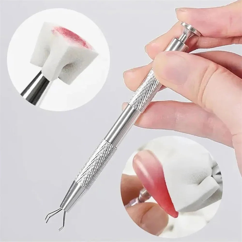 LINMANDA 200/50PCS Nail Sponge Sponge with Grab Pen and Sponge Grab
