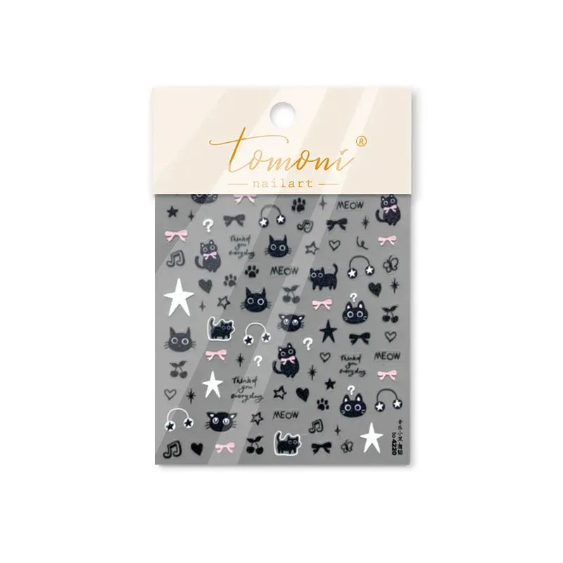 1 piece of Red Cliff character cute anime cartoon nail sticker Kawii