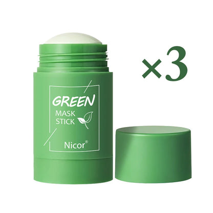 Cleansing Green Tea Mask Clay Stick Oil Control Anti-Acne Whitening