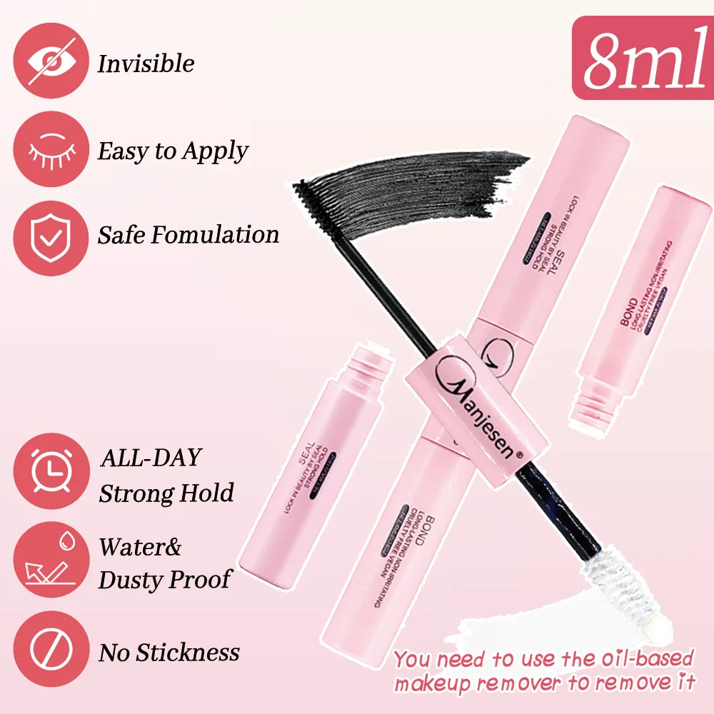 DIY Lash Extension Kit Lash Bond and Seal Remover Tweezers Makeup Set
