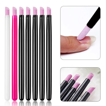 5Pcs Quartz Pen Nail  Cuticle Pushers Nail Polish Manicure Stick Nail