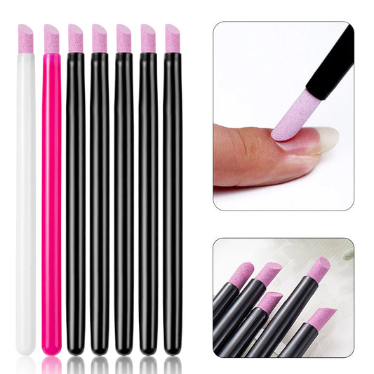 5Pcs Quartz Pen Nail  Cuticle Pushers Nail Polish Manicure Stick Nail