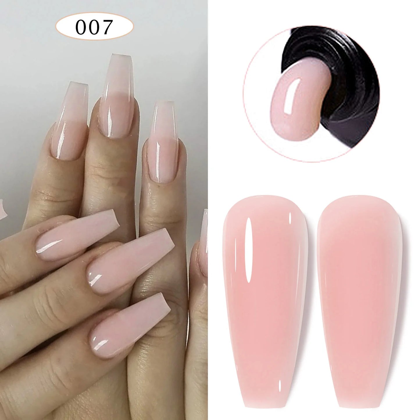 15ml Solid Extension Gel Nail Build Poly Nail Acrylic Gel Crystal