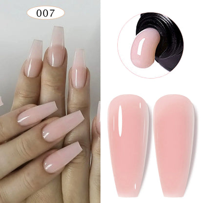 15ml Solid Extension Gel Nail Build Poly Nail Acrylic Gel Crystal