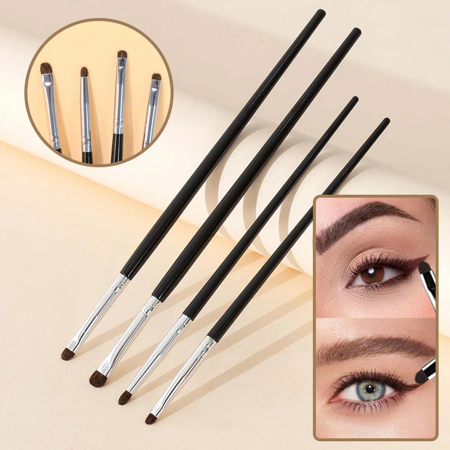 4 pieces of eyeshadow blending brushes, eye shadow brushes with