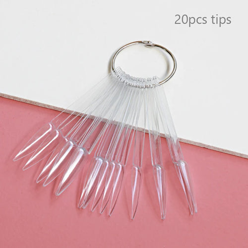 80/50/20pcs Nail Display Sticks Nail Swatch False Nail Tips Nail Gel
